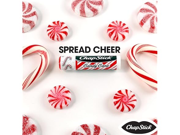 ChapStick Bulk Lip Balm, Candy Cane, 12-Count