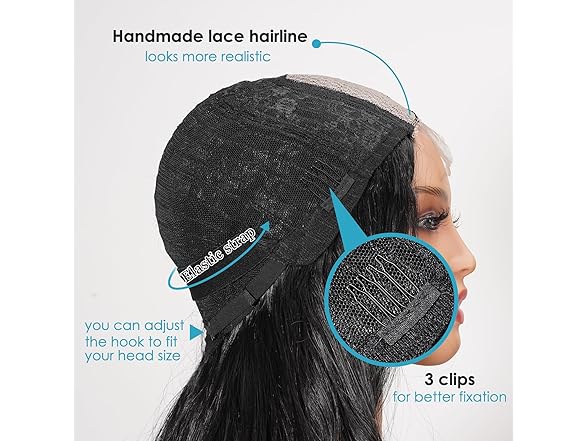 SHINLEA Black Wig for Women