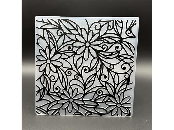 zhxcgooyx 3D Plastic Embossing Folder Template Floral