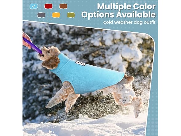 DENTRUN Reversible Dog Winter Coat