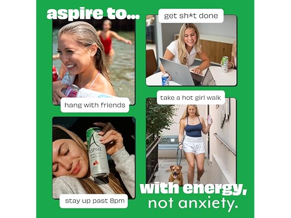 12PK ASPIRE® Apple Acai, Healthy Energy Drink