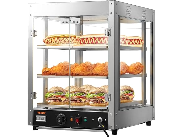 VEVOR Commercial Food Warmer Display, 3