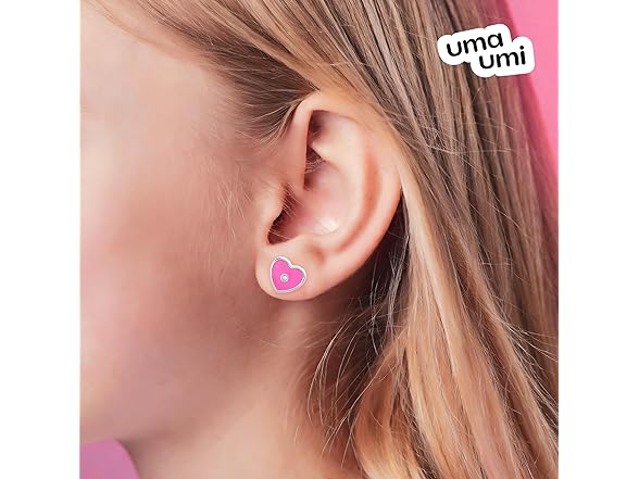 UmaUmi Sterling Silver Heart Earrings