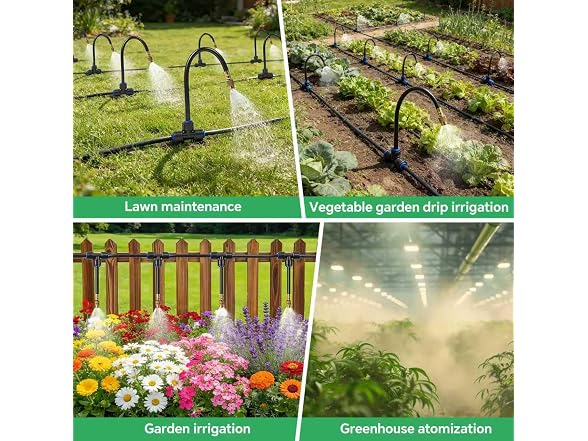 BUIGNDG 120Ft 1/4" Drip Irrigation System