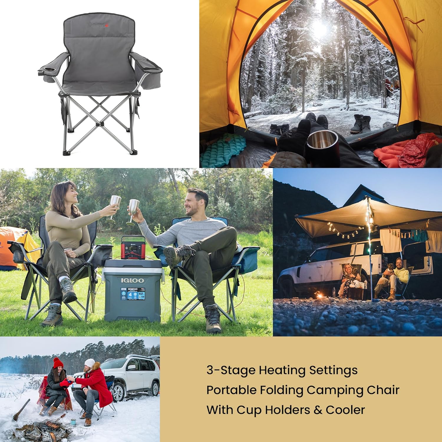 ARROWHEAD OUTDOOR Heated Camp Chair - Gallery 17