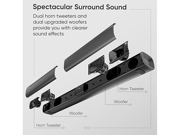 WebsLand Sound Bar | 80W 2.0Ch