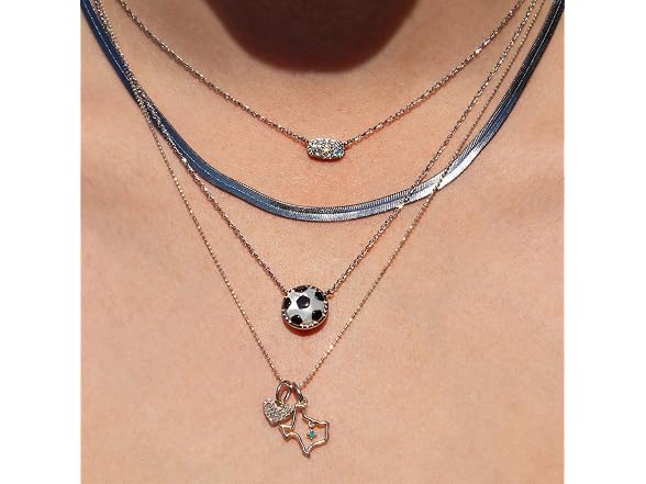 Womens Soccer Short Pendant Necklace