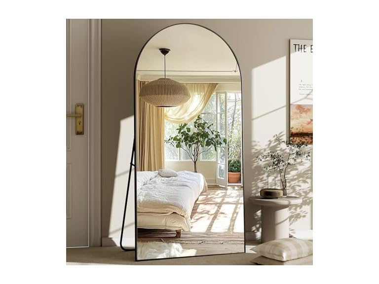 Wall Mount Arched Full Length Mirror