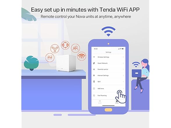 Tenda Nova Mesh Wi-Fi System MW12 (3-Pack)