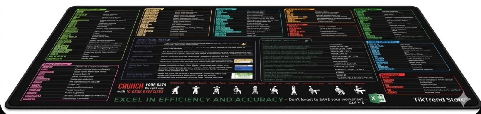 Excel Shortcut Gaming Mouse Pad - Gallery 7