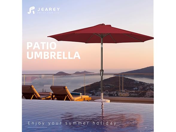JEAREY 10FT Outdoor Market Umbrella