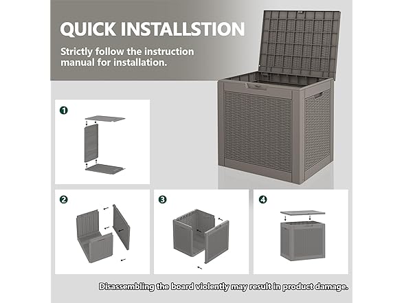 LHBGO 31 Gallon Deck Box