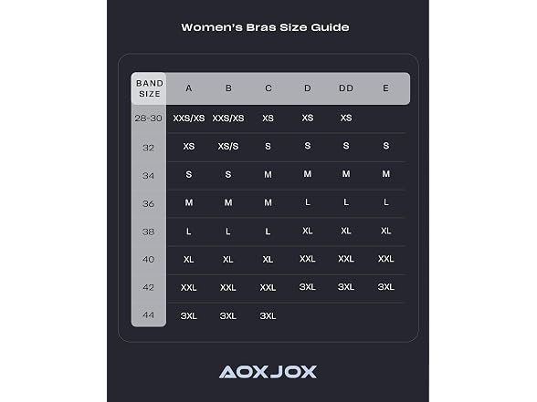 Aoxjox Women (XL) Bandeau Sports Bra