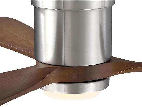 Parrot Uncle 52 Inch Flush Mount Solid Wood Ceiling Fan