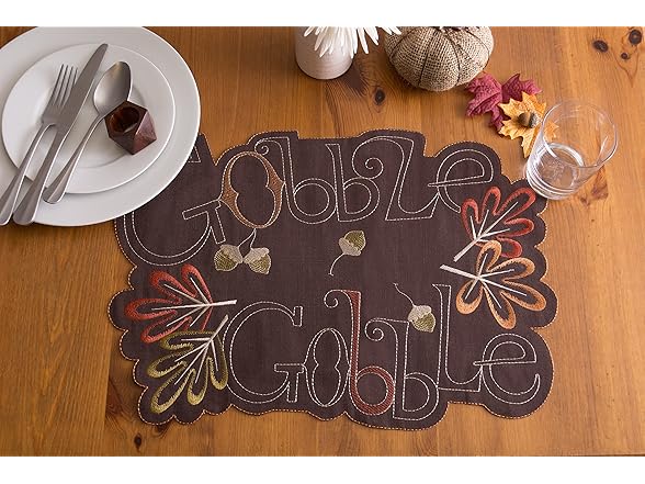 DII Thanksgiving, Placemat Set 4Ct