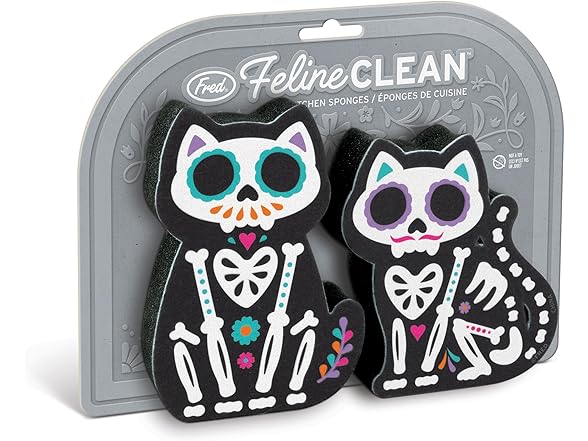 Fred Cat Kitchen Sponges 2pk