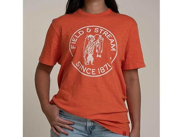 Field & Stream Slub Short Sleeve Graphic Tee Shirt