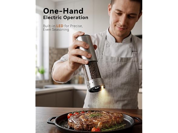 TOMEEM Electric Salt & Pepper Grinders