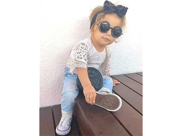 Ciycuit (0-6 MOS) Newborn Baby Girl Lace Jeans