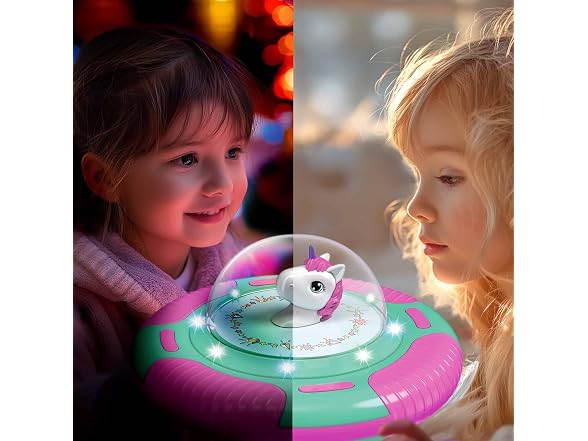RMOKA Unicorn Sit & Spin Toy w/ LED & Music Purple