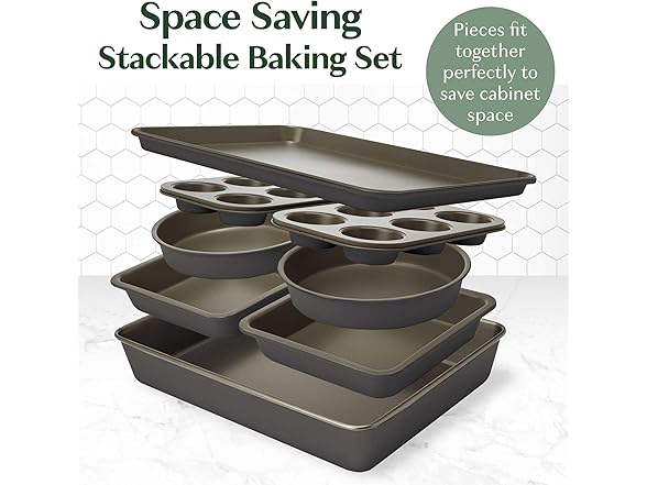 Goodful 8pc Bakeware Set Graphite
