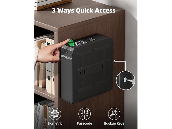 HAWKUNG Slider Bedside Pistol Safe