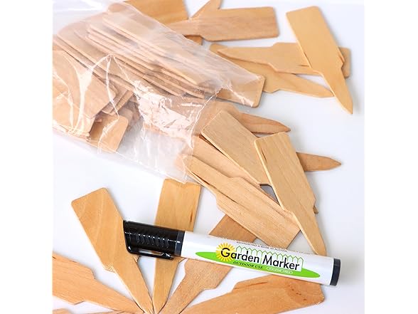 Garden Marker Outdoor Wooden Plant Label