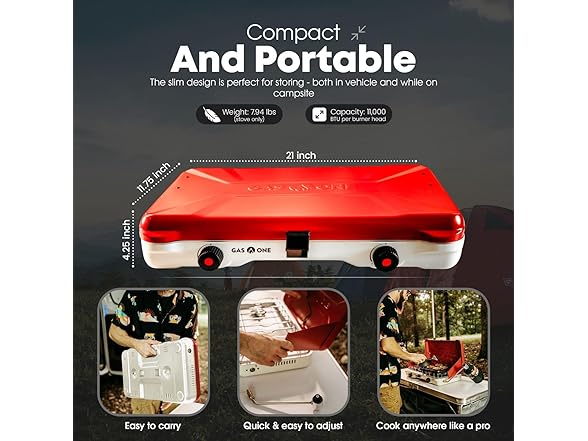 GasOne Portable Camping Stove