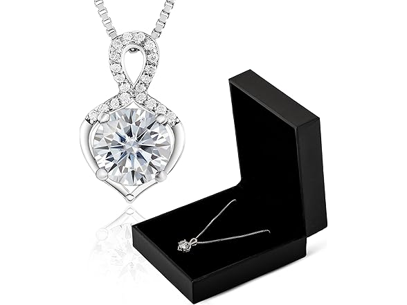 SUHAA 1CT Moissanite Necklace 925