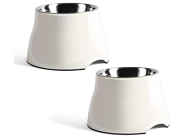 Yoken Sturdy Elevated Dog Bowls 2 Packs,