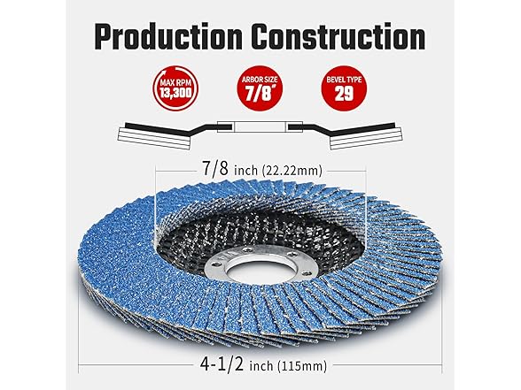 Flap Discs Mixed Grit 40/60/80/120