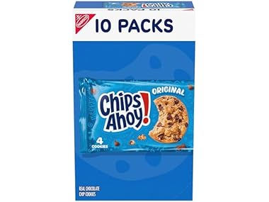 $4.99, Was $7.57, 34% Off! 10PK CHIPS AHOY! Original Chocolate Chip Cookies dealfomo