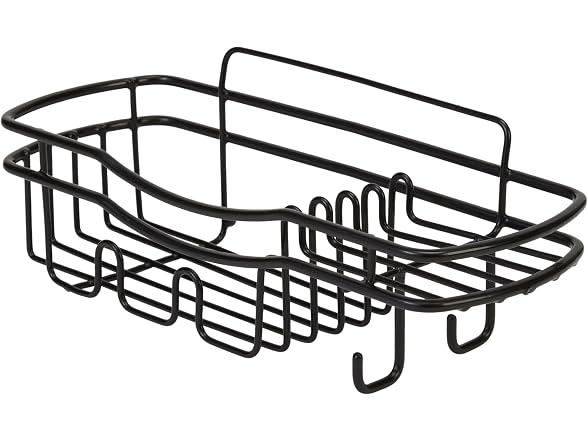 Bath Bliss Ultimate 3 Piece Adhesive Shower Caddy Set Black