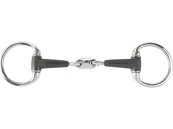 HORZE Rubber Oval Link Eggbutt Snaffle