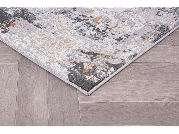 L'Baiet Elena Blue Distressed 2x6 Runner Rug