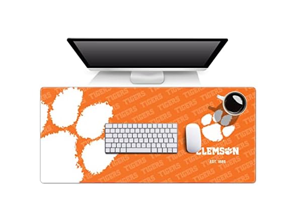 YouTheFan NCAA Clemson Tigers Logo Series Desk Pad