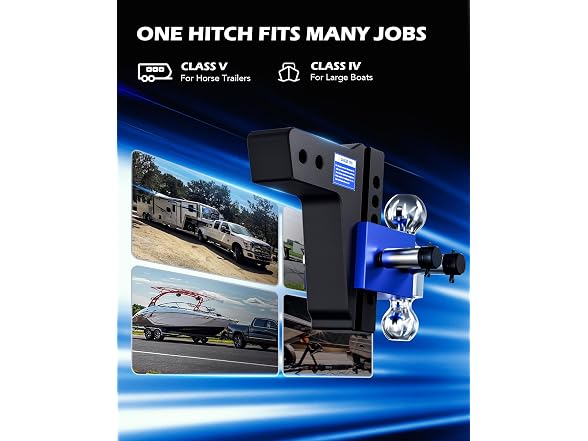 OMT Adjustable Trailer Hitch, 2.5" Receiver