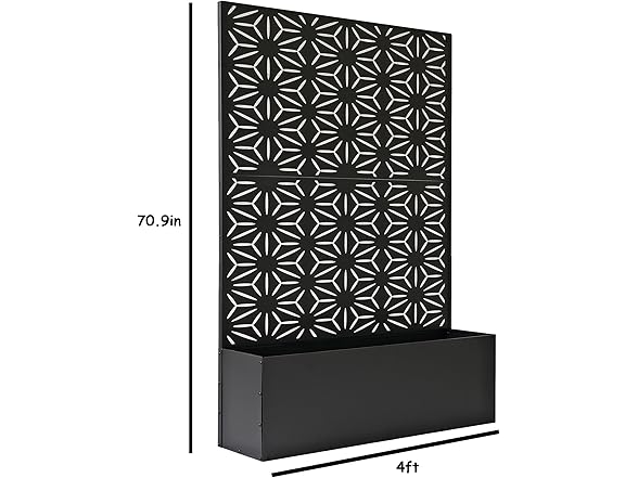 Oakland Living 6x4ft Freestanding Metal Divider