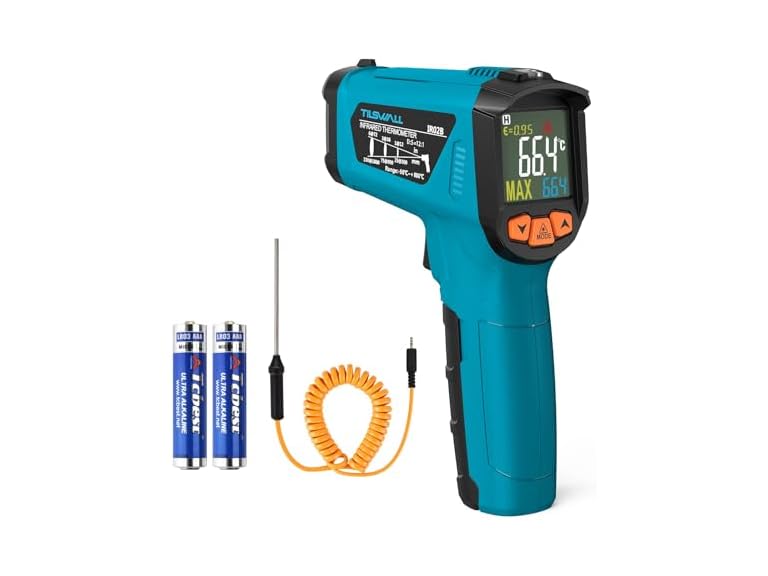 Tilswall Infrared Thermometer, -58°F to Adjustable
