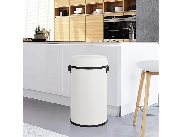 PrecisionAuto 17 Gallon/65L Stainless Steel Swing Top Trash Can