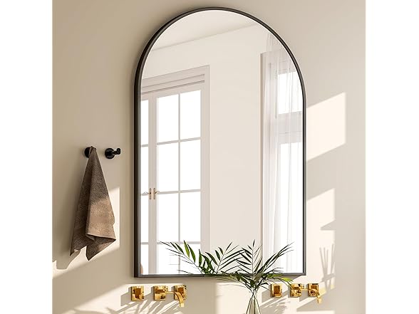 GLSLAND Arched Bathroom Mirror