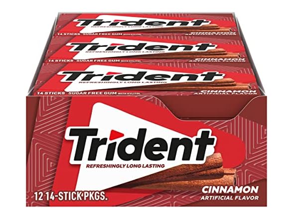 (15-Pack) Trident Cinnamon Sugar-Free Chewing Gum