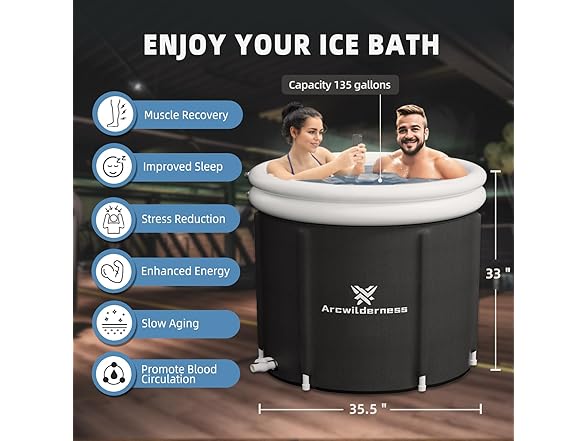 Arcwilderness Foil Ice Bath Tub XL