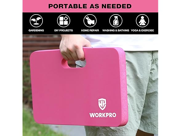WORKPRO Extra Thick Kneeling Pad, 2pk Pick Color