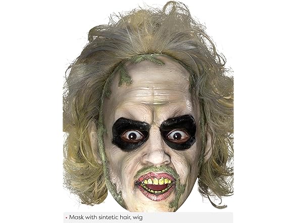 Beetlejuice Adult Mask w/Hair
