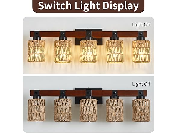 Aixialin Rustic Vanity Light Fixture