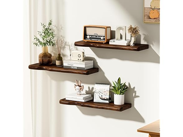 Avytronx Floating Shelves for Wall Walnut