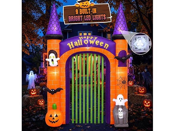 12.5FT Halloween Inflatable Arch Tombstone