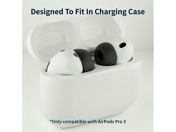 (3 Pairs) Comply Memory Foam Earbud Tips for Apple AirPods Pro Gen 3