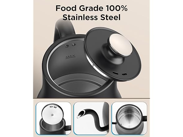 0.8L Black Electric Kettle